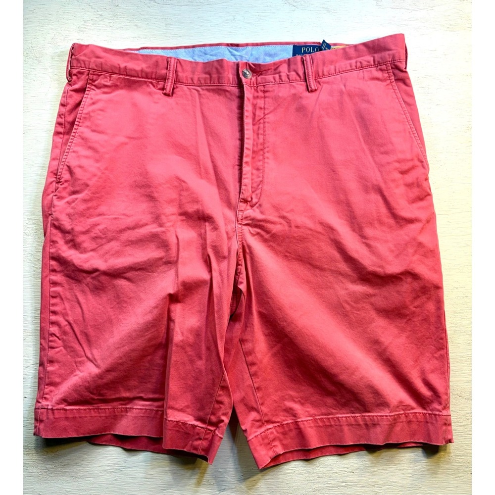 Polo Ralph Lauren Men's Coral Chino Classic Fit Shorts 38T 9" Inseam Casual